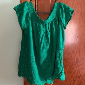 Emerald green top